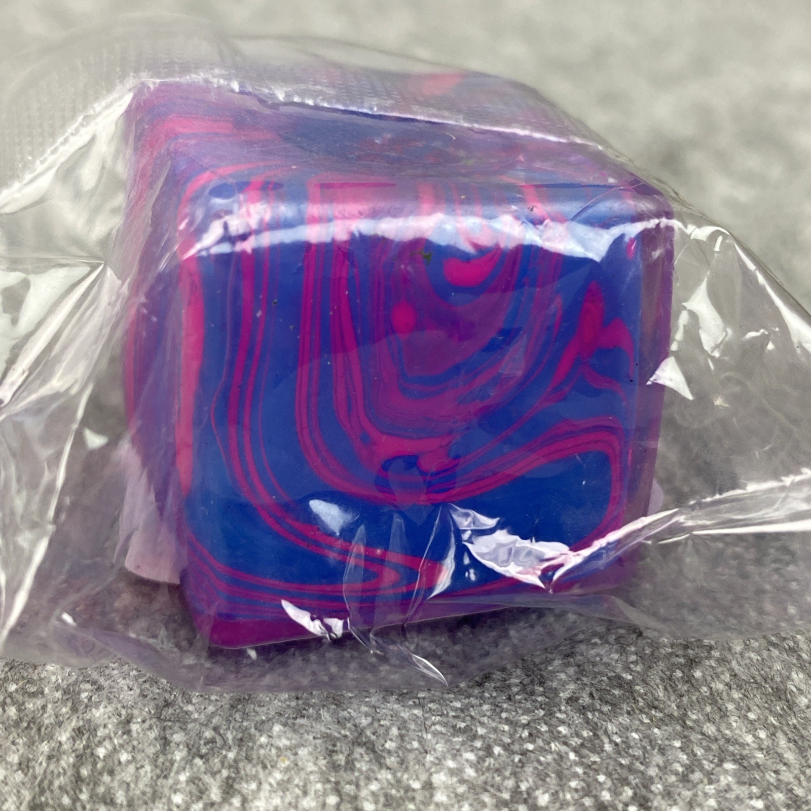 Squishy Stress Relief Toy 1.45" Cube Blue Squeeze Fidget Sensory Compare to ND