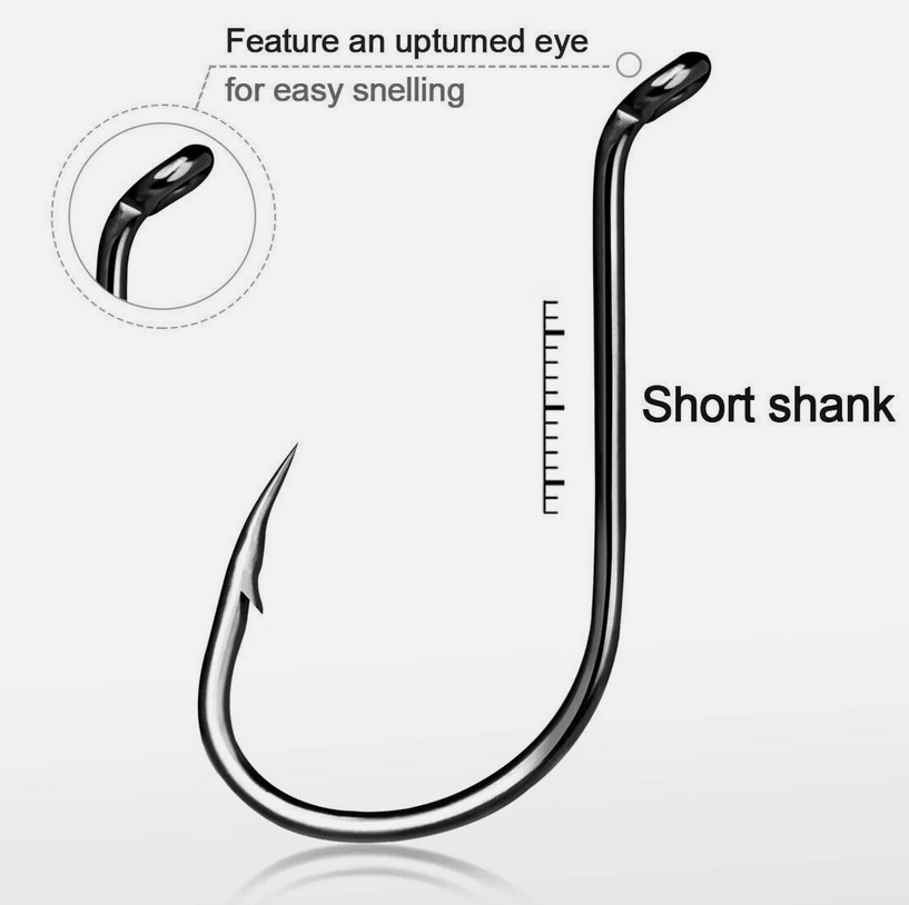 50Pcs/Lot Octopus Fishing Hooks High Carbon Steel Circle Hooks for Saltwater