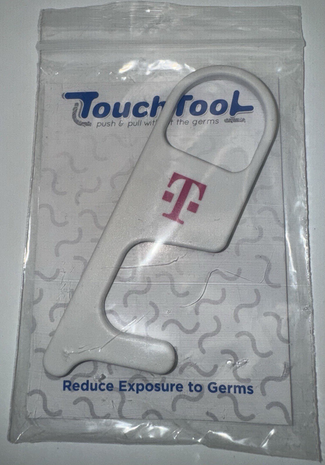 NEW T-Mobile Touch Tool No Touch Door Opener Keychain Germ Utility Button Pusher