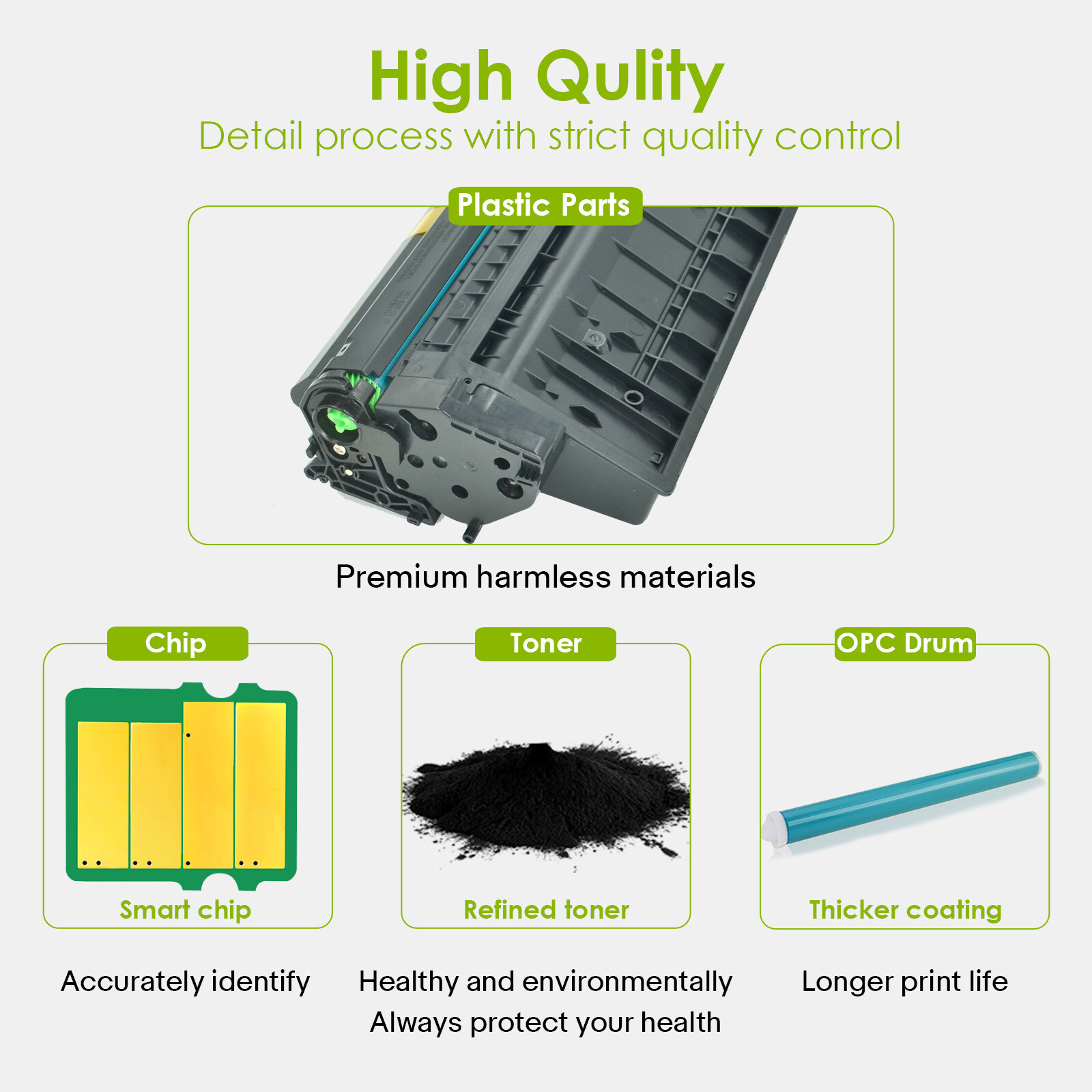 4PK CF360X 508X Toner For HP Black LaserJet Enterprise M552dn M553dh MFP M577dn