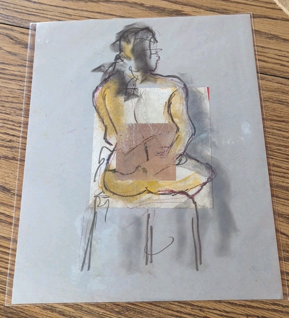Original Artwork Drawing Sketch By Opie O'Brien Deco Eclectic One Of A Kind