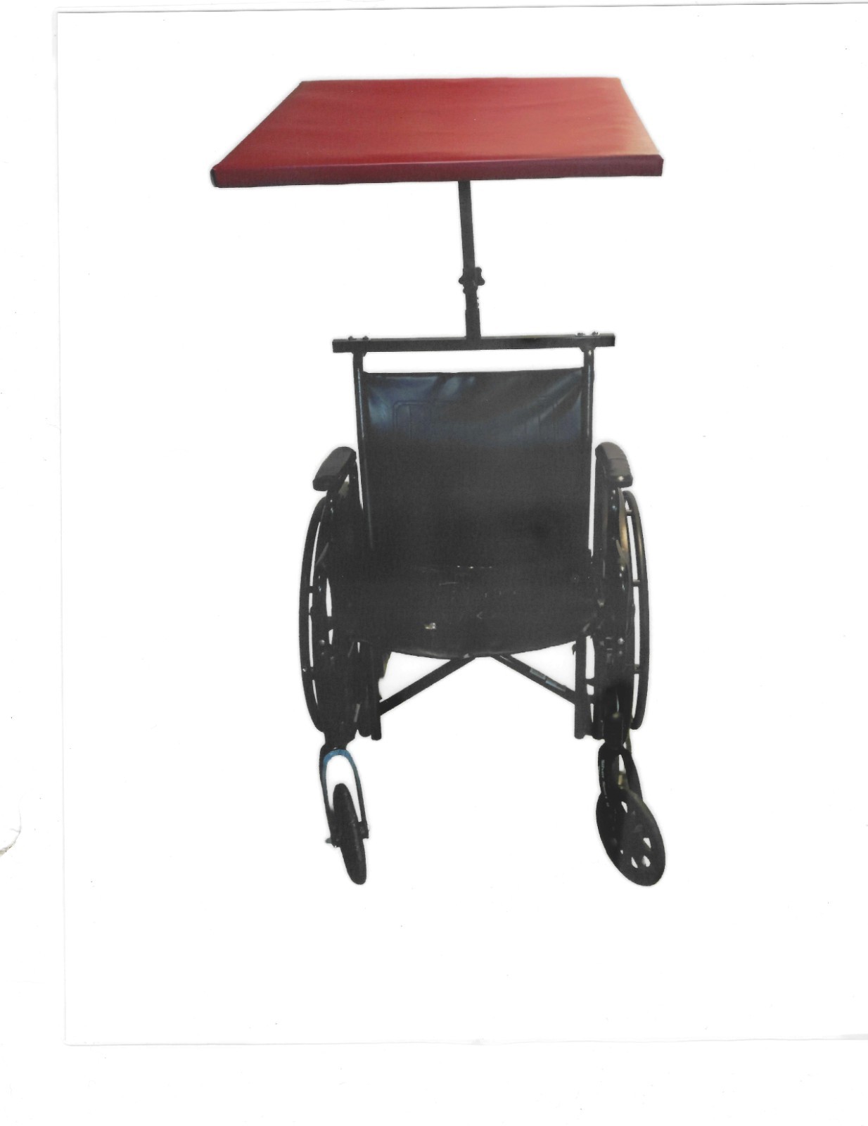 Wheelchair Roof With STEEL FRAME and Red Roof
