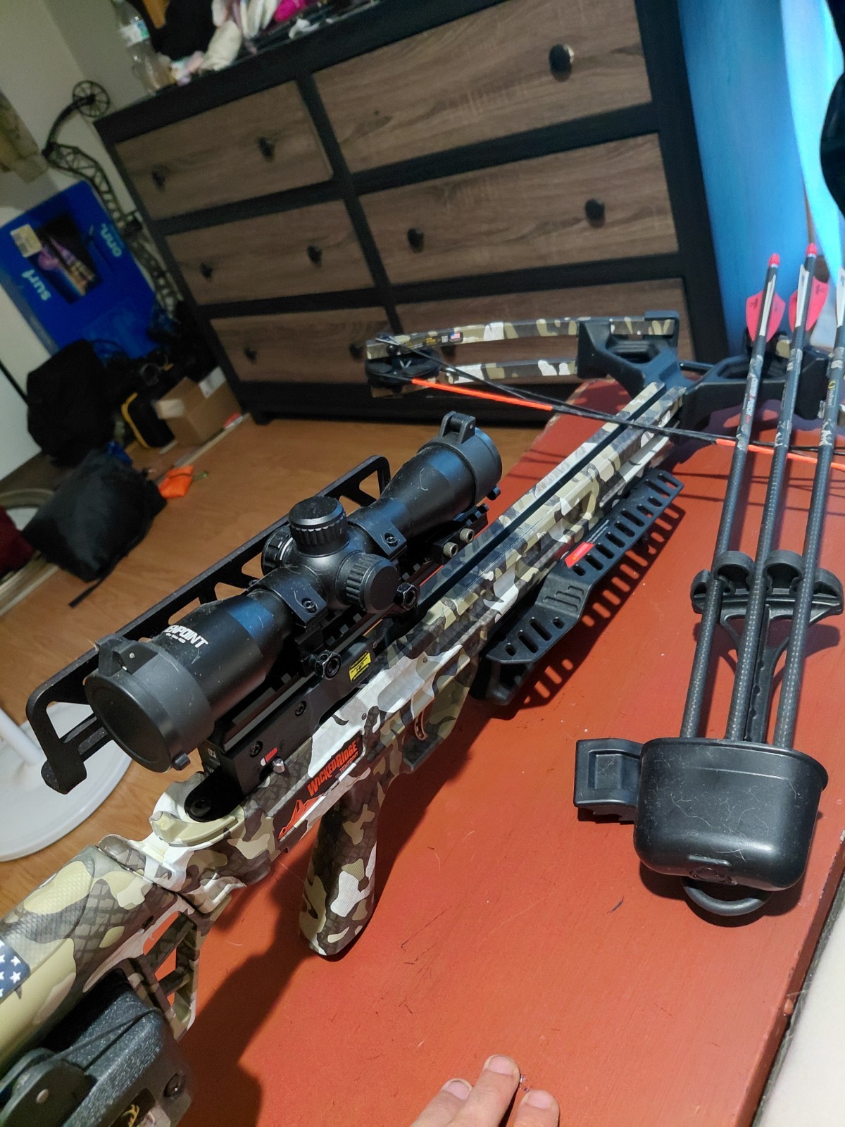 Wicked Ridge Rampage XS, ACUdraw, Pro-View 400 Scope with rangefinder bracket