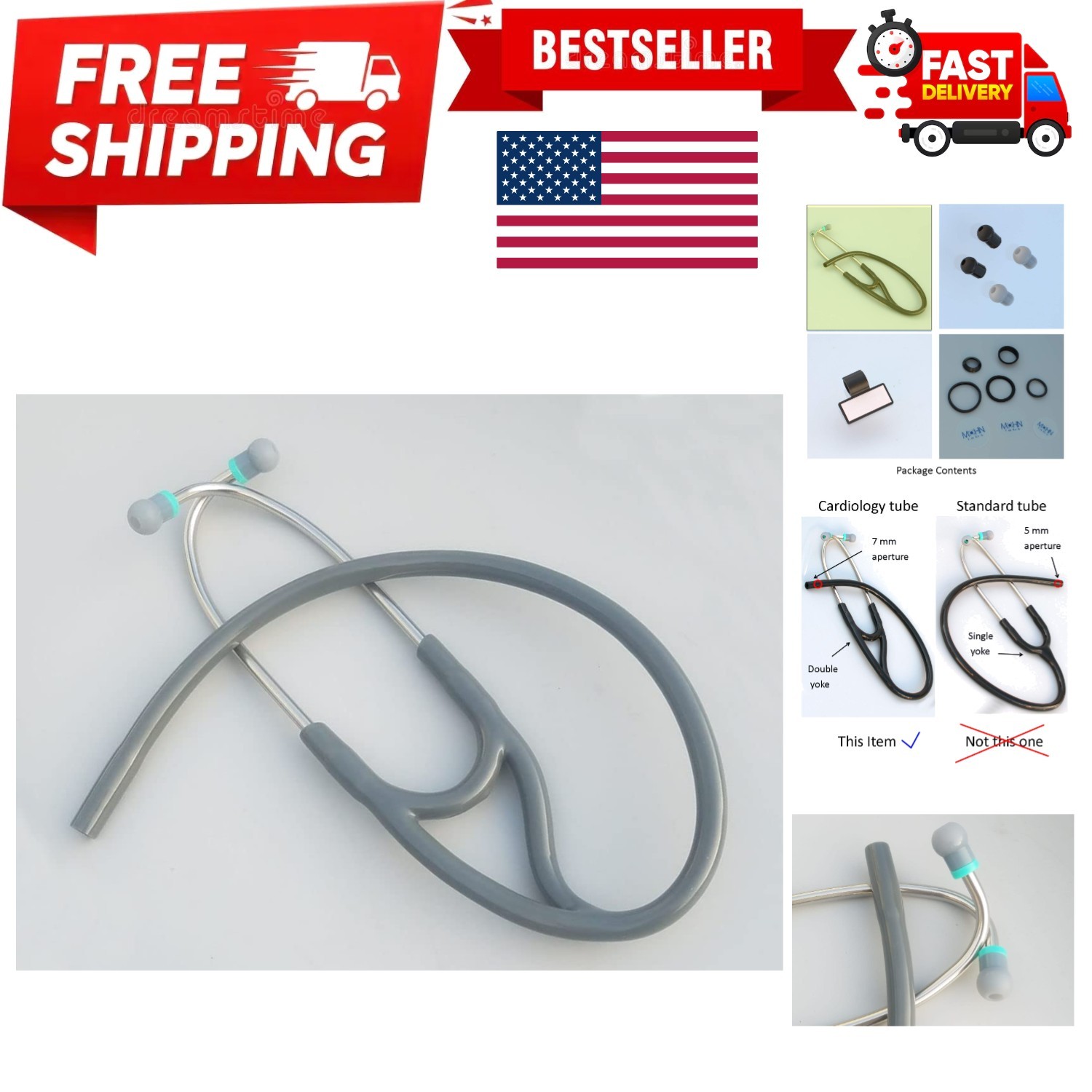 Tubing Compatible with Littmann r Master Cardiology r and Cardiology III r St...