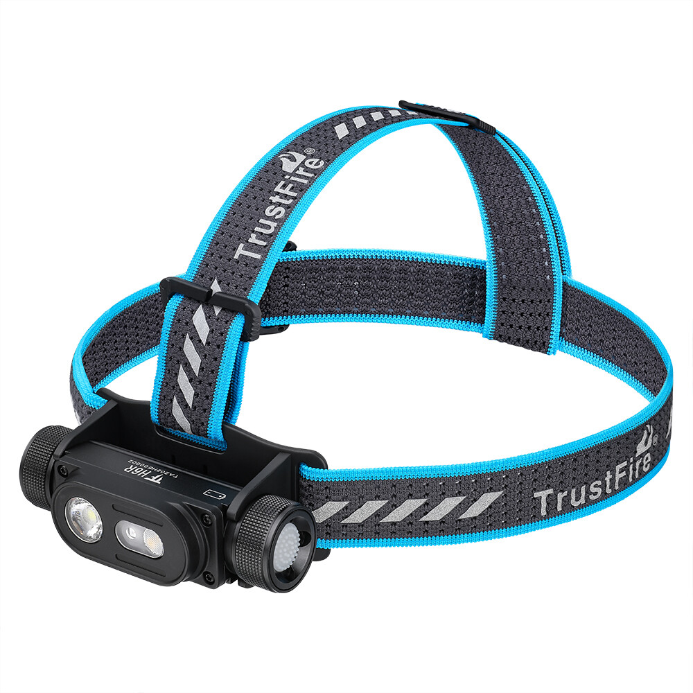 TrustFire 1350LM Rechargeable Headlamp Waterproof Headlight W/Red /Floodlight US
