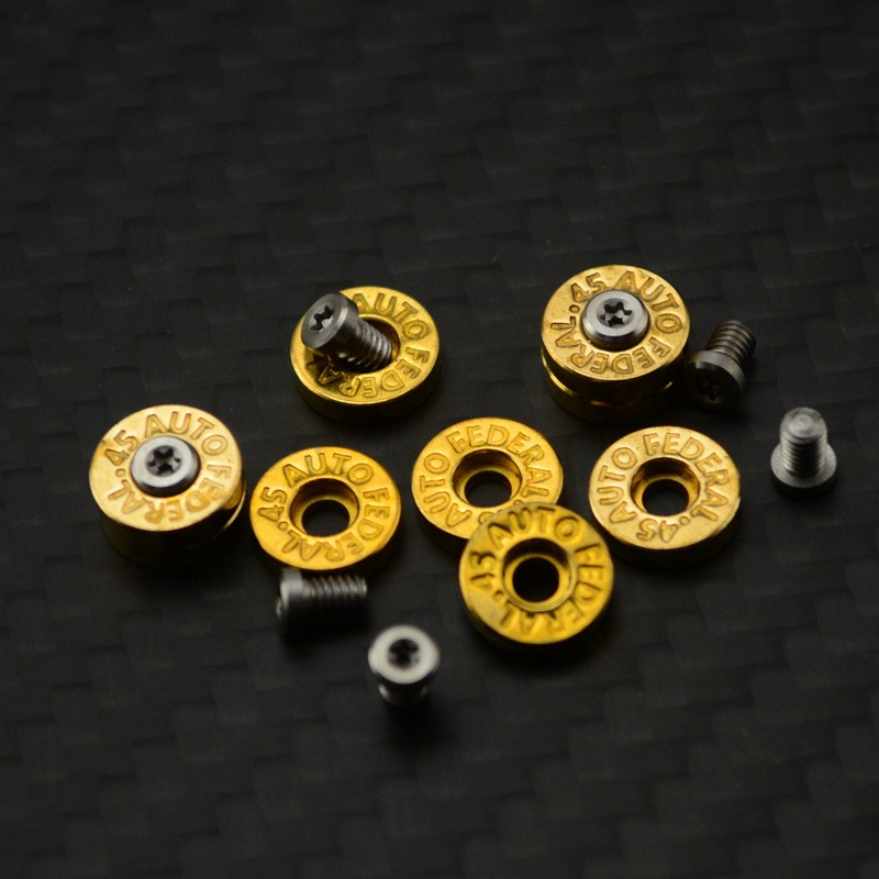 Inlaying the Surface Knife Clip DIY Accessories Brass Washers Gaskets