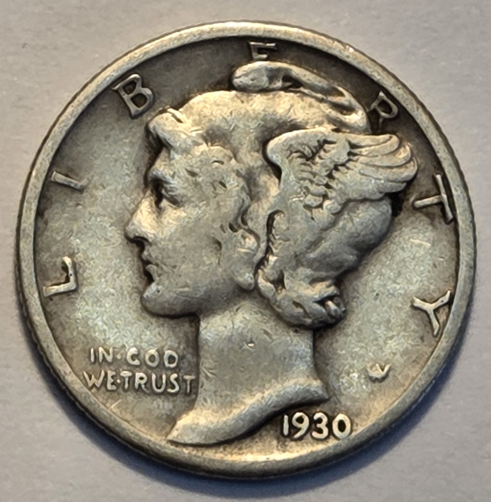 #1 Nicer Low Mintage "Very Good" 1930 P Winged Liberty Head Mercury Dime