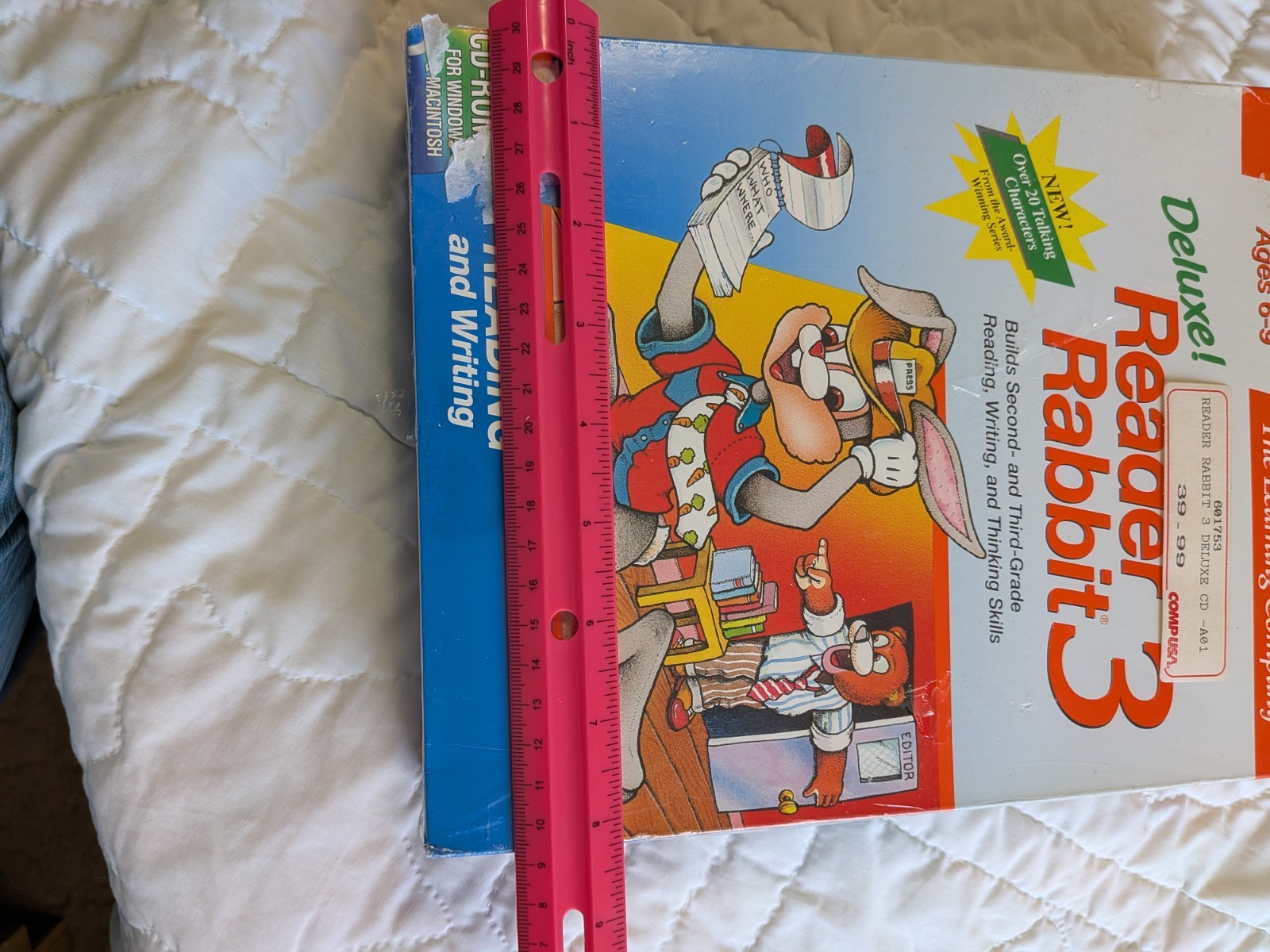 The Learning School Deluxe Reader Rabbit 3 WIndows Or MAC Ages 6-9 Unopen 1996