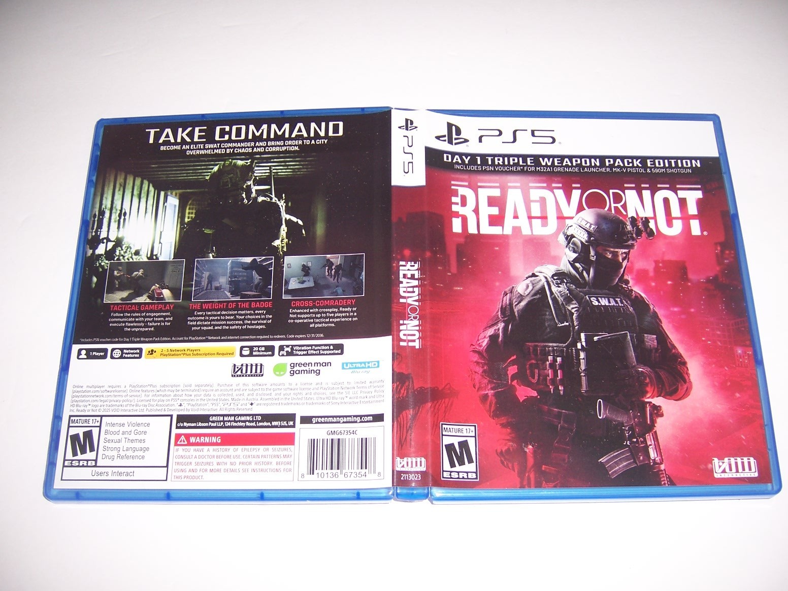 Authentic Box Case Replacement Sony PlayStation 5 PS5 For Ready or Not