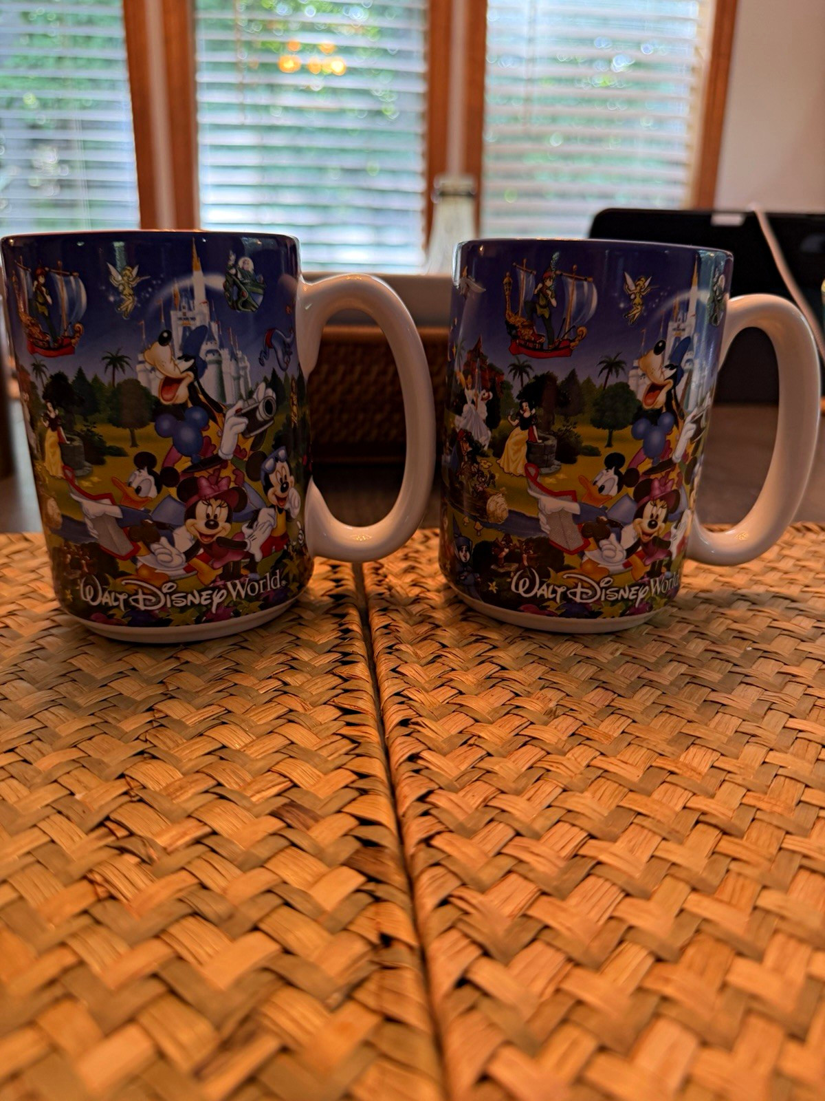 Disney Parks Walt Disney World Mom Dad Coffee Mug Set Authentic