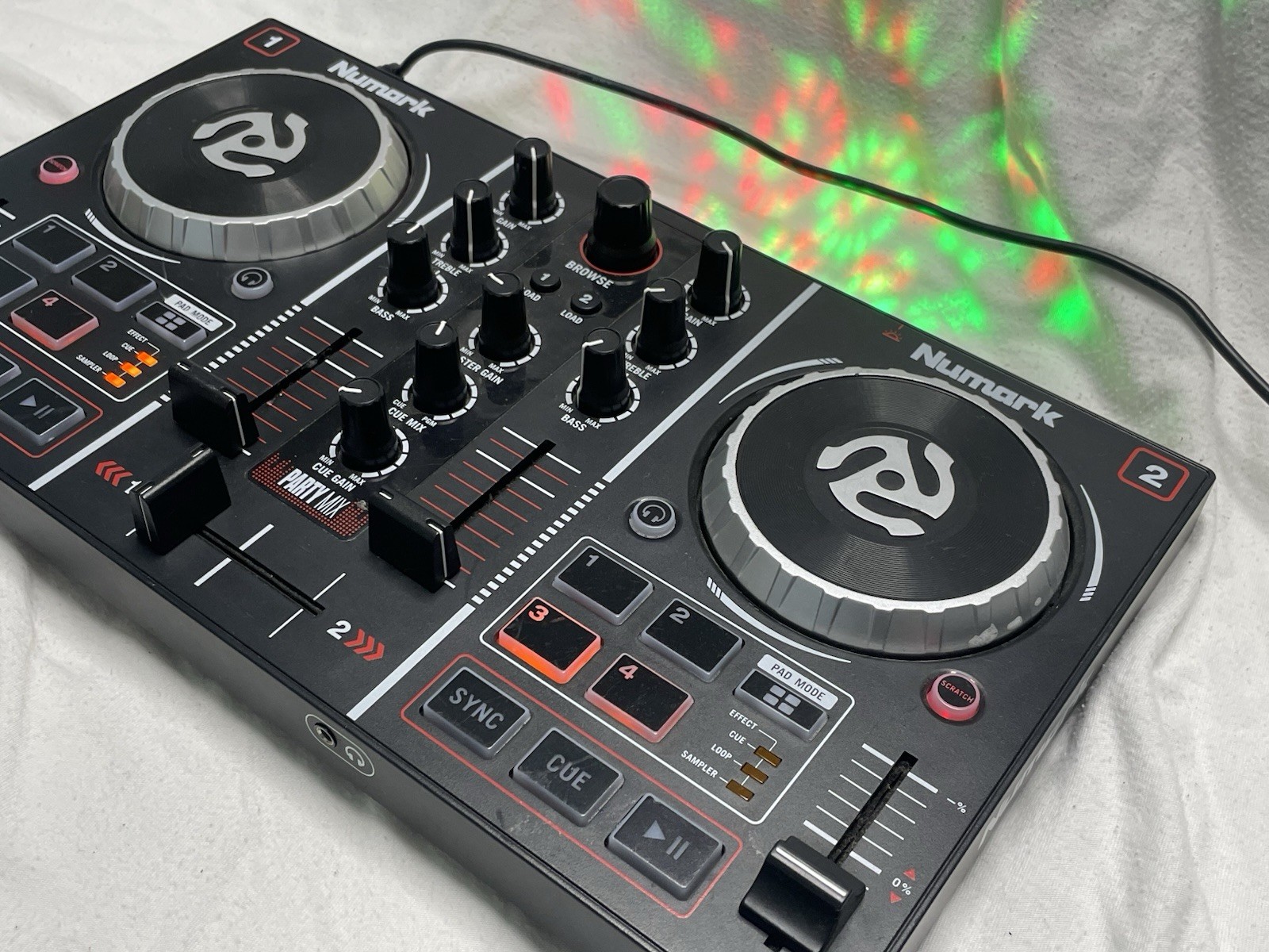 Numark Party Mix 2-Channel All-In-One DJ System