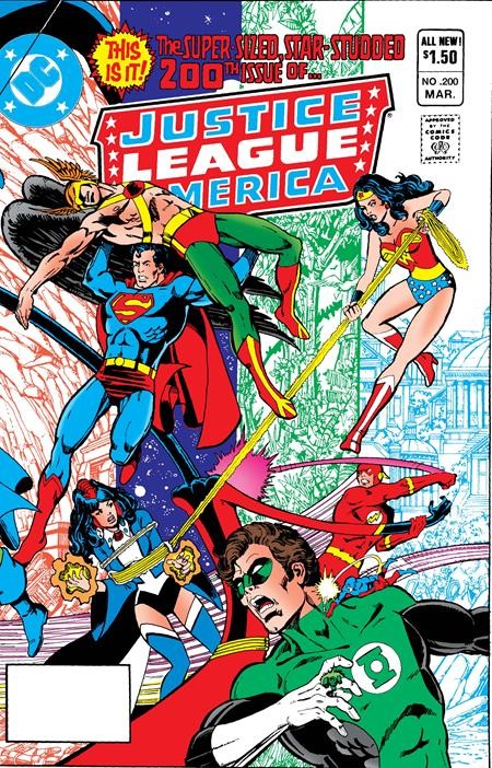 Justice League Of America #200 Facsimile Cover A George Perez PRESALE 7/22/26