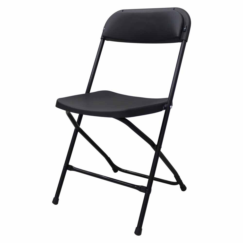 Folding Chairs (10 Pack) 264Lbs Loading Durable Black Chairs for Indoor&Outdoor