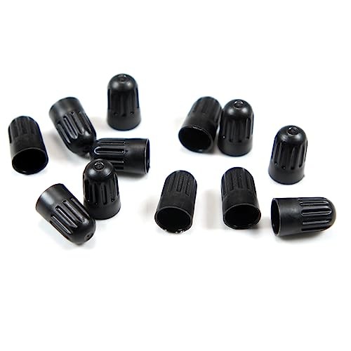 30 Pack TPMS Tire Valve Stem Caps, Black Plastic Long Stem Caps for TR20008 12