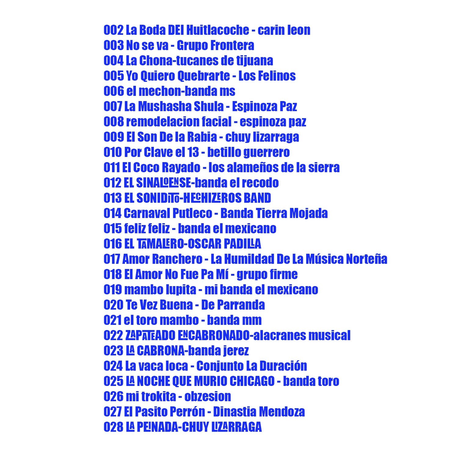 15# bandas fiesteras MP3 CD CON 100 exitos