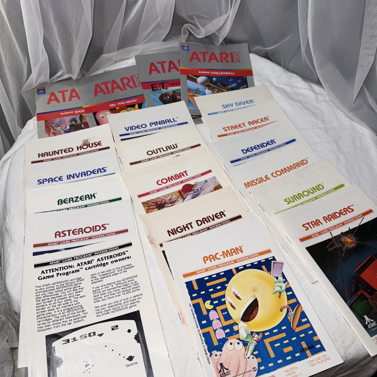 20 Atari Manuals Lot ACTIVISION COLECO Video Game