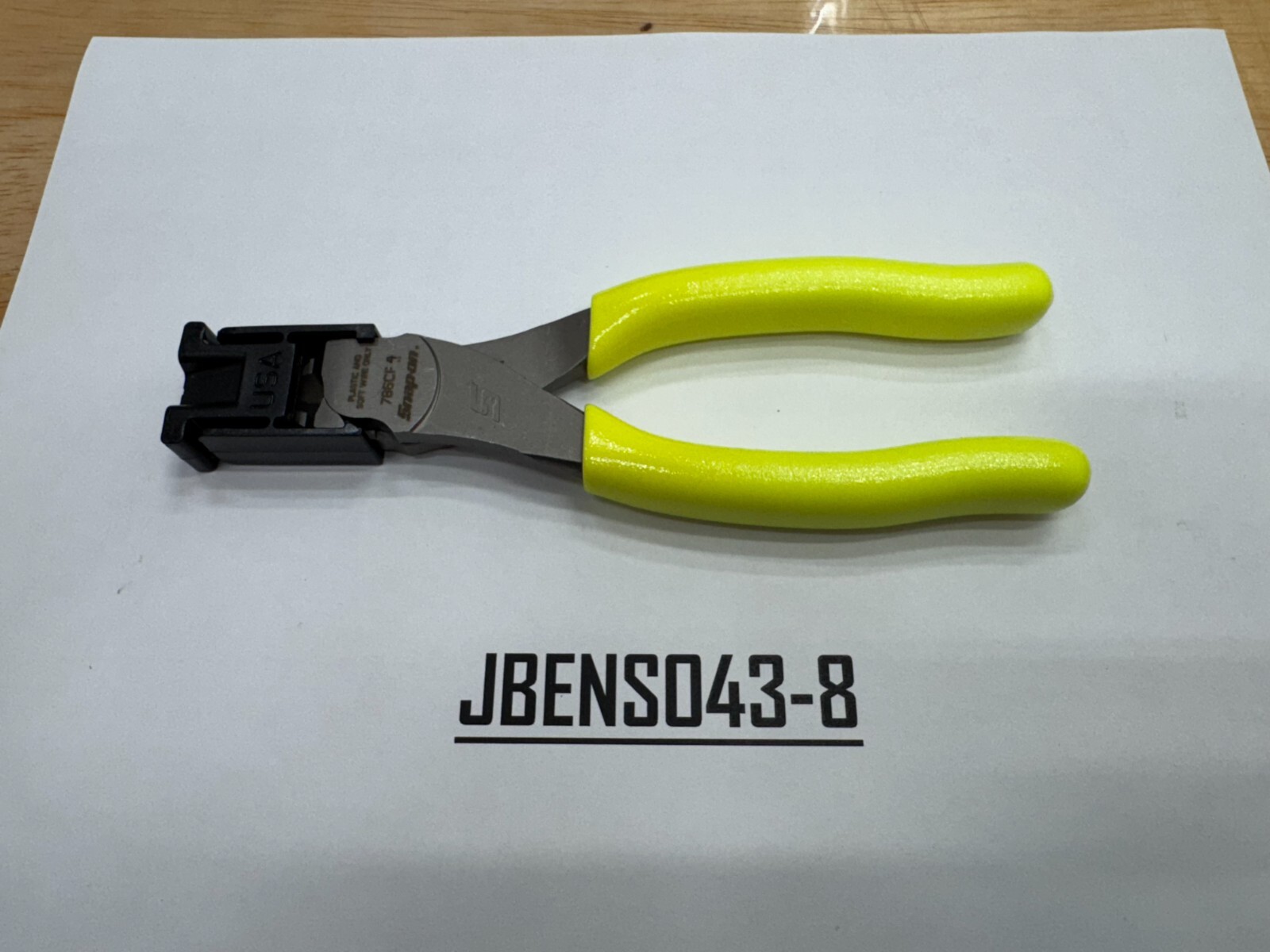 Snap-on Tools USA NEW RARE HI-VIZ 6" Soft Grip Diagonal Flush-Cut Pliers 786CFHV