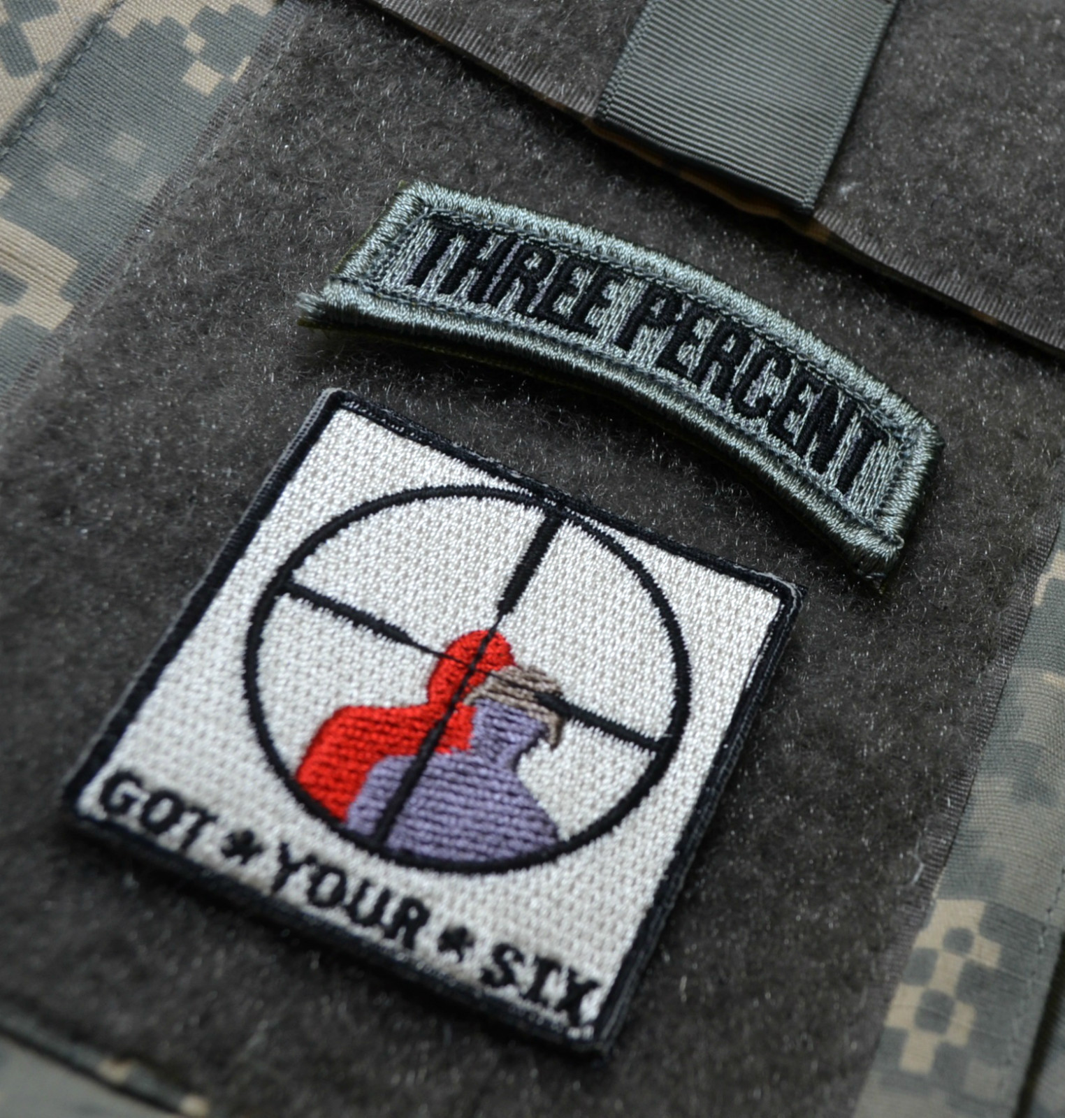 MILITARY SERVICE MEMBER NATION'S FINEST FREEDOM DEFENDER 2" 2-TAB: Got-Your-Six