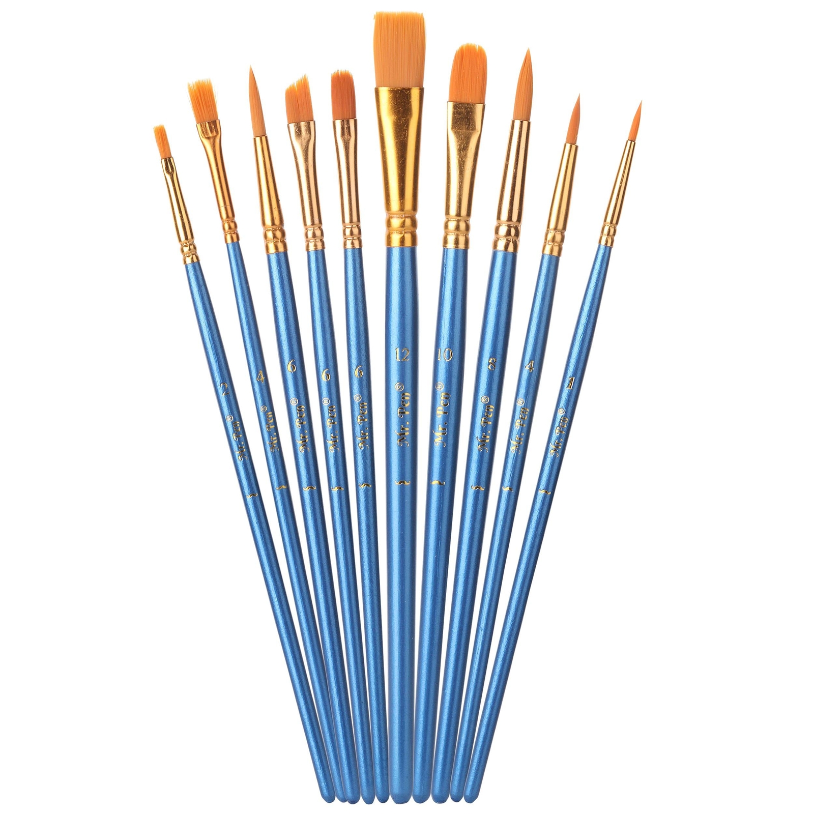 10 Pack Miniature Detail Paint Brushes Set Professional Tiny Paint Brushes