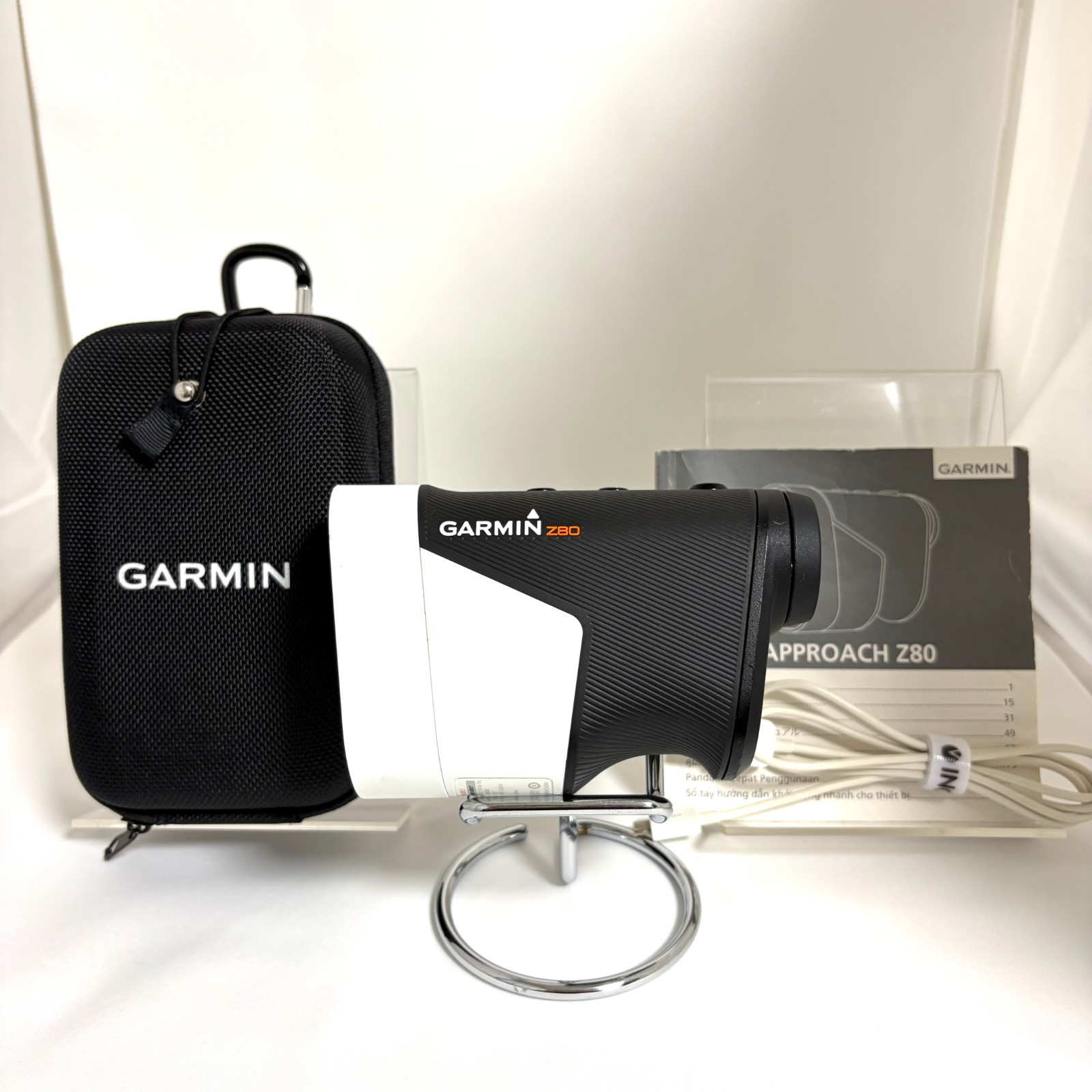 Garmin Approach Z80 Golf Laser Rangefinder GPS 350yd 6x Magnification Case Black
