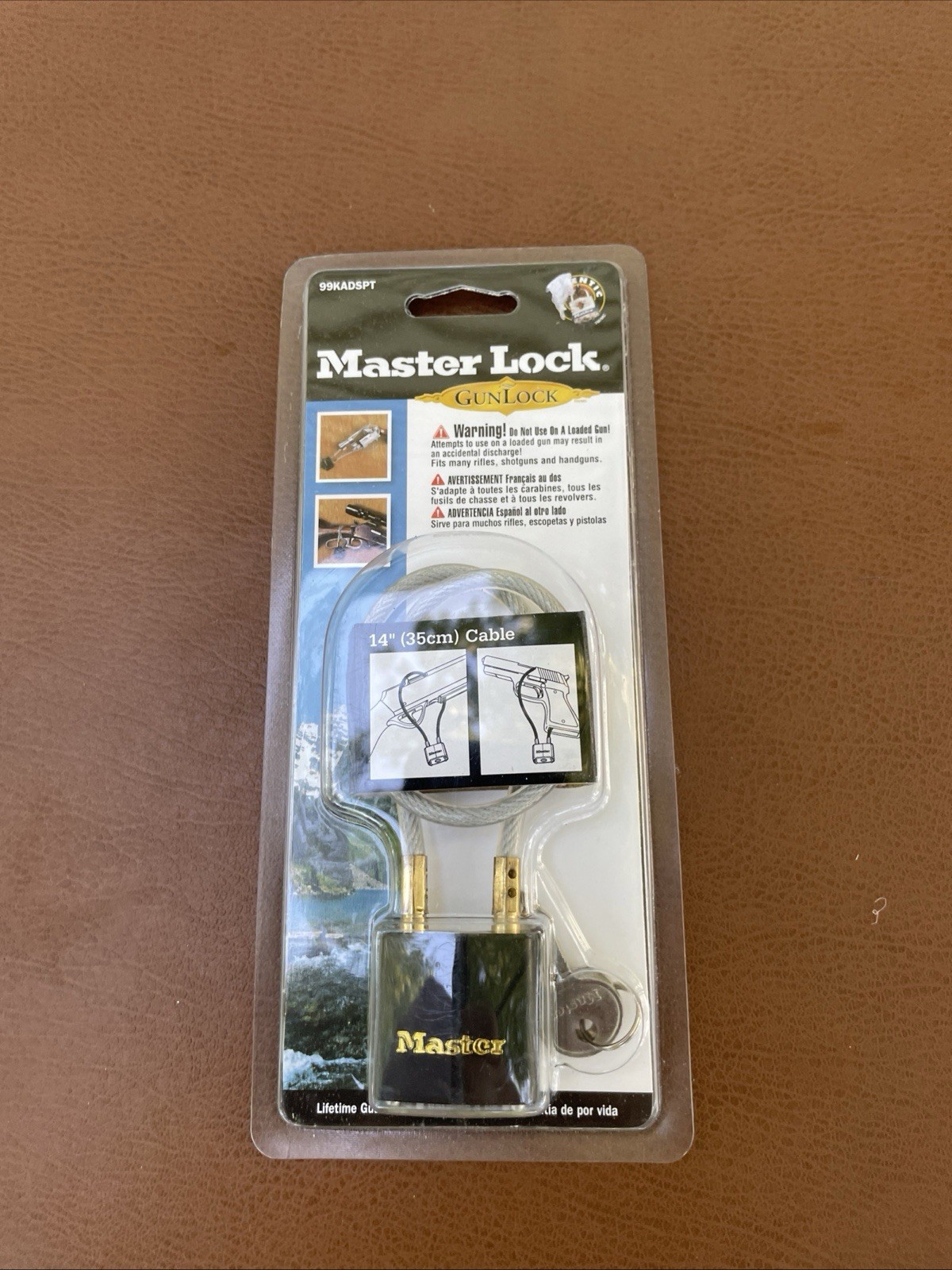 Master Lock 99KADSPT Cable Gun Lock, NEW/SEALED IN PACKAGE