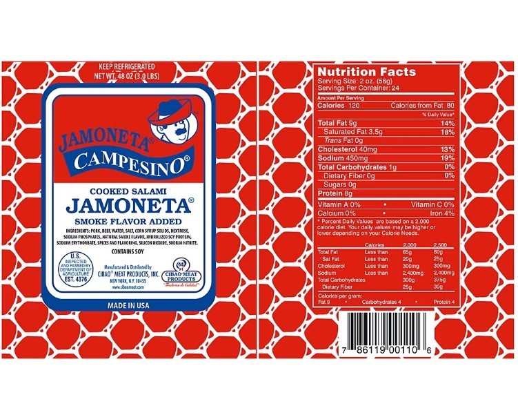 Jamoneta Campesino, 1.5 lbs.