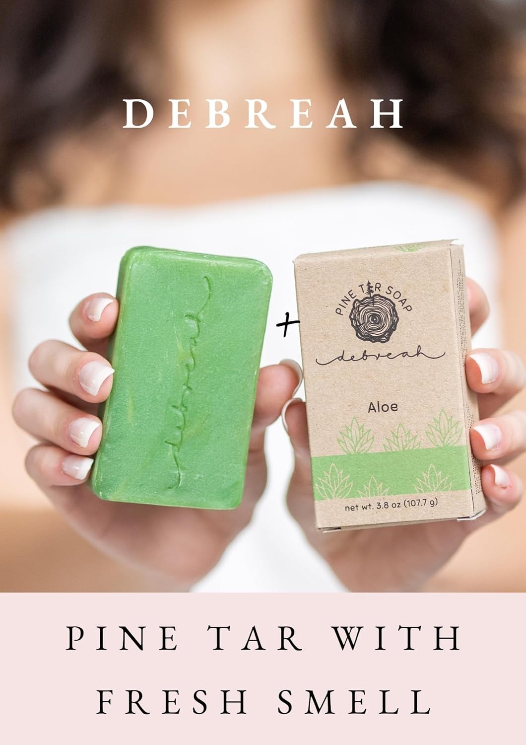 Moisturizing Aloe & Pine Tar Bar Soap - Handmade, , Perfect for Daily Use