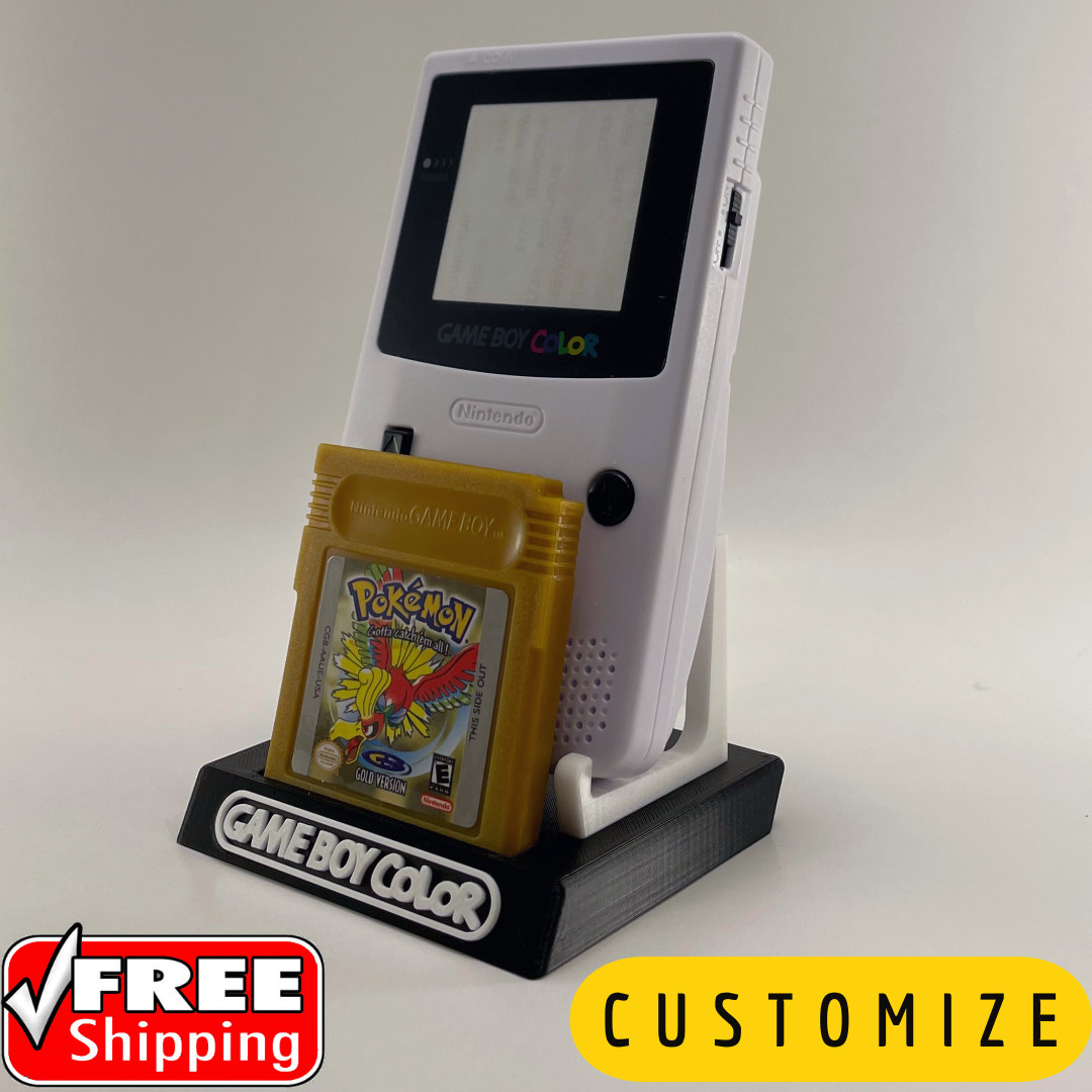 Nintendo Gameboy Color & Game Stand/Display - DISPLAY ONLY (Customize Colors)