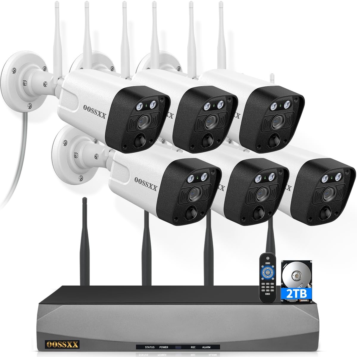 Wireless WiFi Outdoor Security Camera System Dual Antenna
