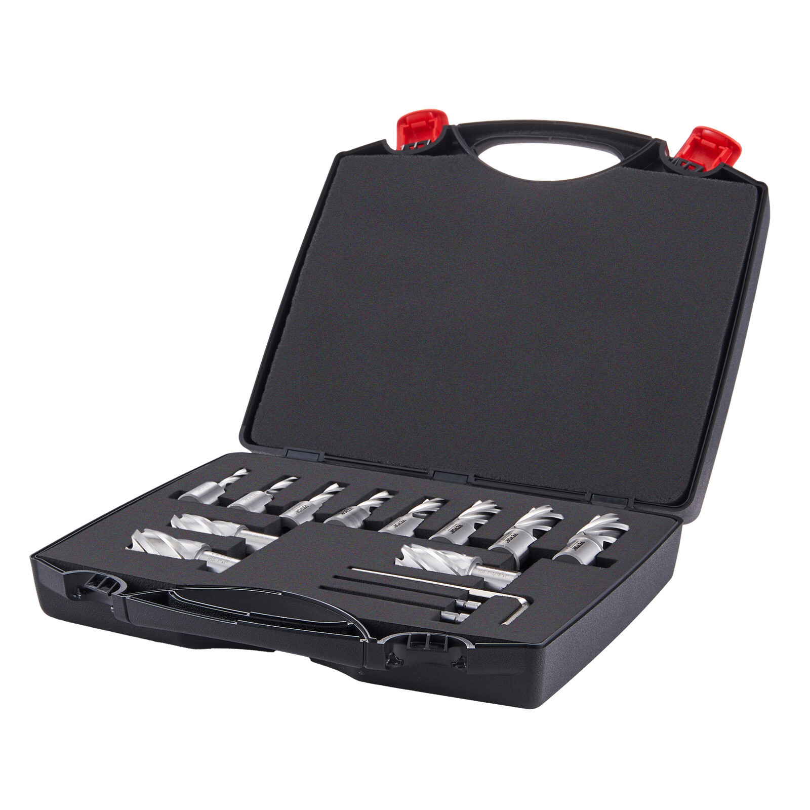 VEVOR Annular Cutter Set HSS Magnetic Drill Bits 13 PCS Weldon Shank 1" Depth