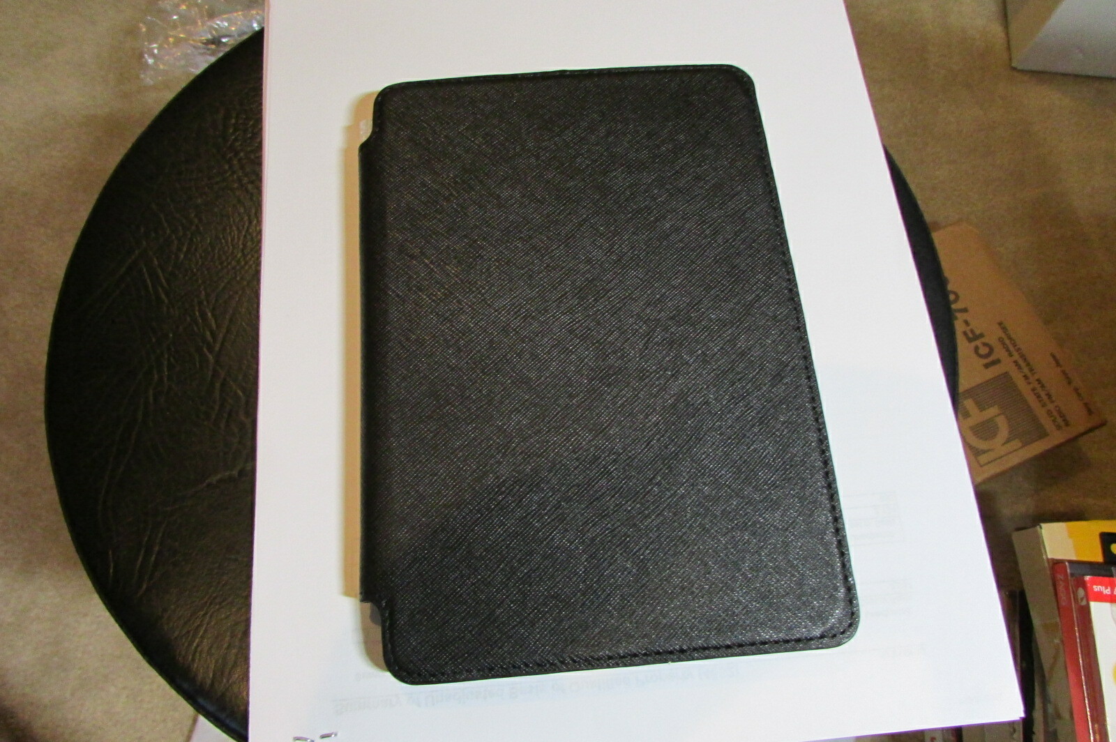 Bear Motion Amazon KINDLE Fire HD7 2nd  Gen. Tablet Stand Folio Case Cover BLACK