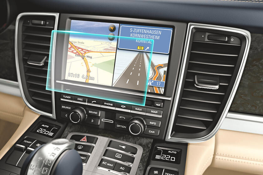 Crystal Clear Screen Protector for 2012 Porsche Panamera Vehicle Navigation