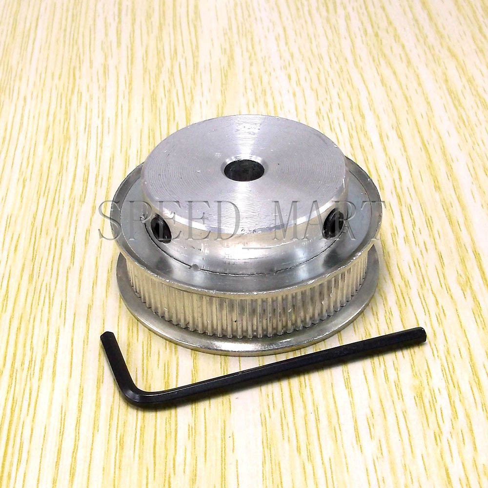 MXL Aluminum Timing Belt Pulley 80 Tooth 10mm Bore 0.08" Pitch for Stepper Motor