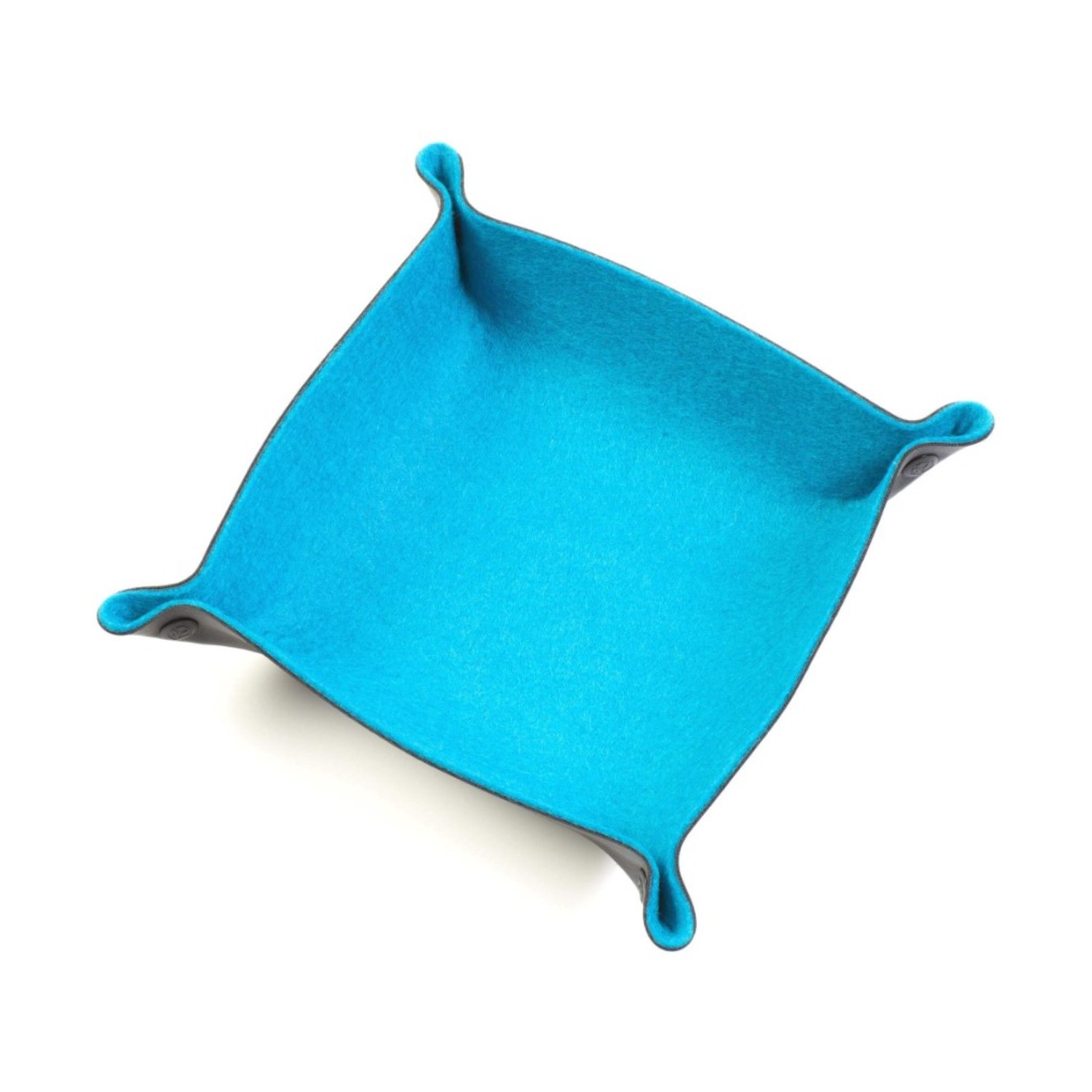 All Rolled Folding Square Dice Tray All Rolle  Felt - Sky Blue Square Dice New