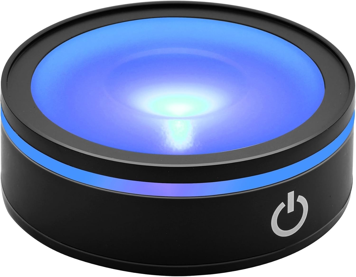 Multi-Function Concave LED Display Stand with RGB Lighting - 3.15" Acrylic Base