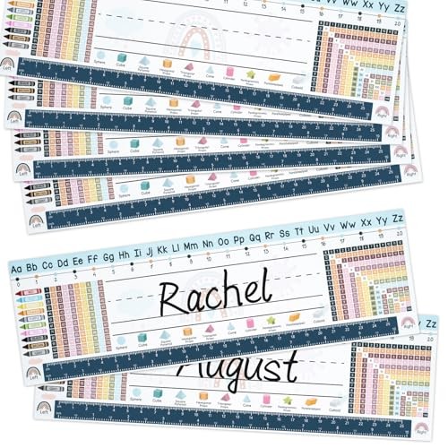 Pack Boho Desk Name Tags for Classroom, Student Name Plates | Boho Classroom 50
