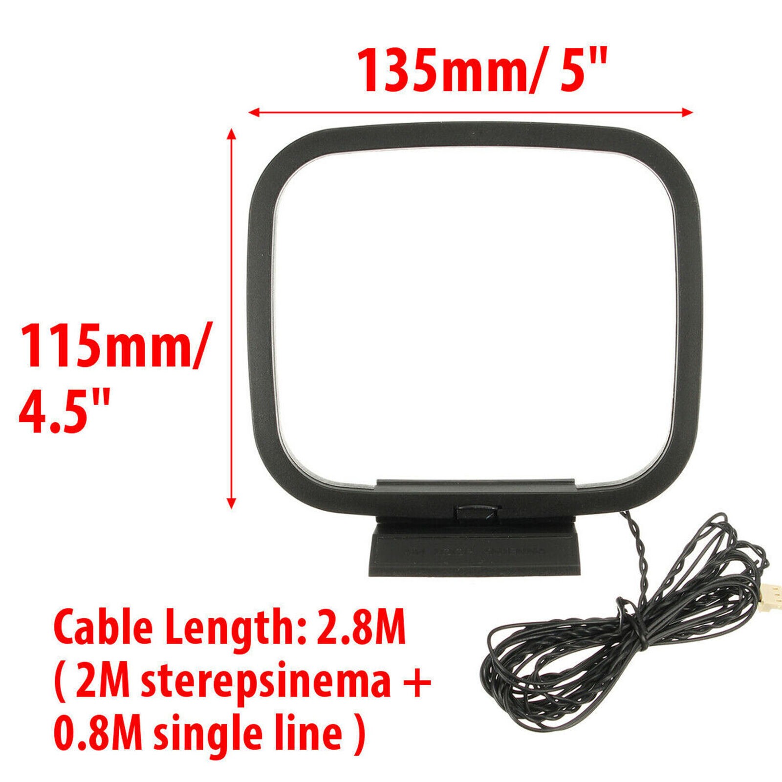 Radio Antenna AM FM HiFi 3Pin Indoor Antenna Radio Antenna For Sony Sharp