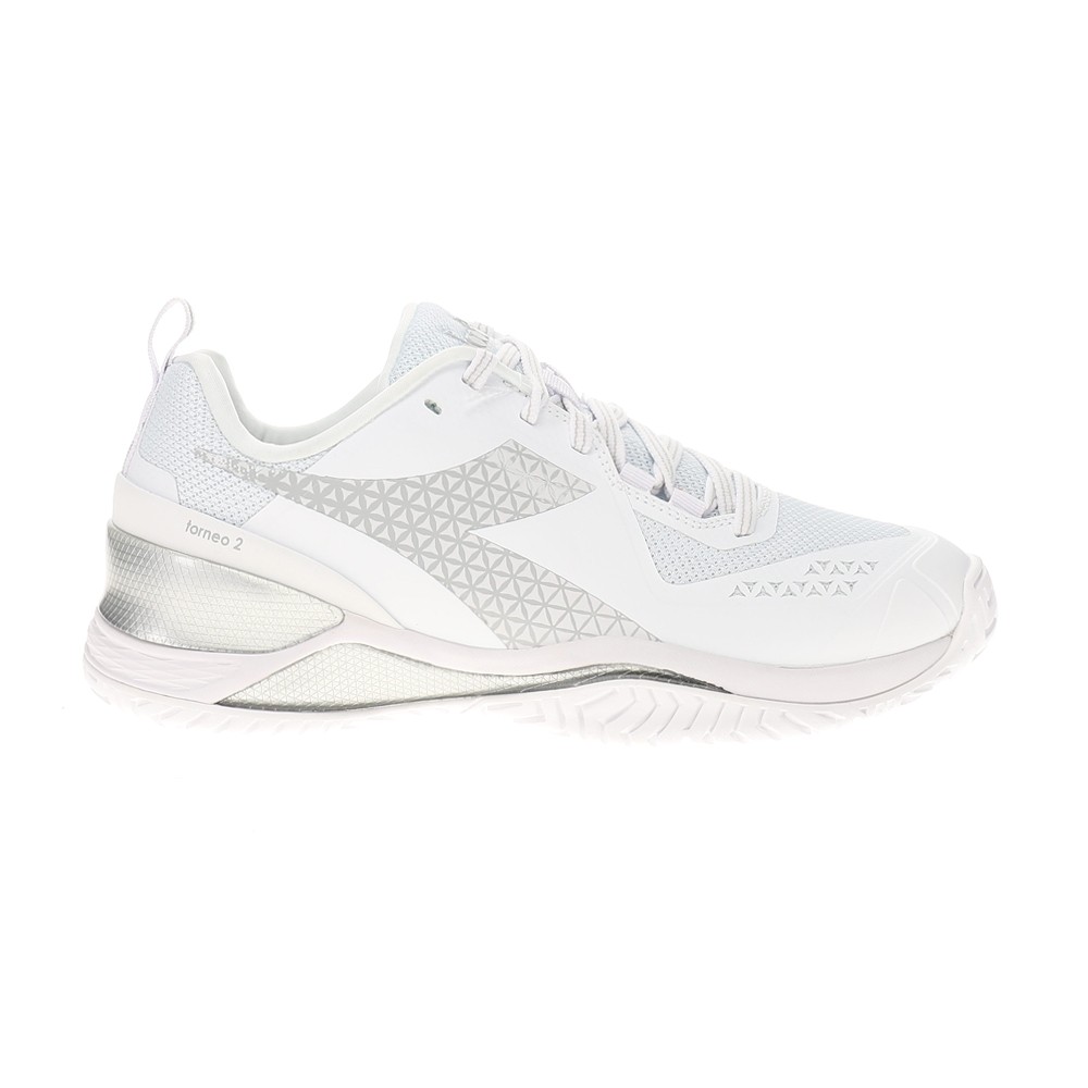 diadora Blushield Torneo 2 All Ground Tennis  Womens White Sneakers Athletic Sho