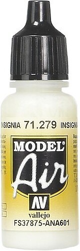 Vallejo Insignia White Matt Model Air 17ml Bottle - Hobby and Model Acrylic