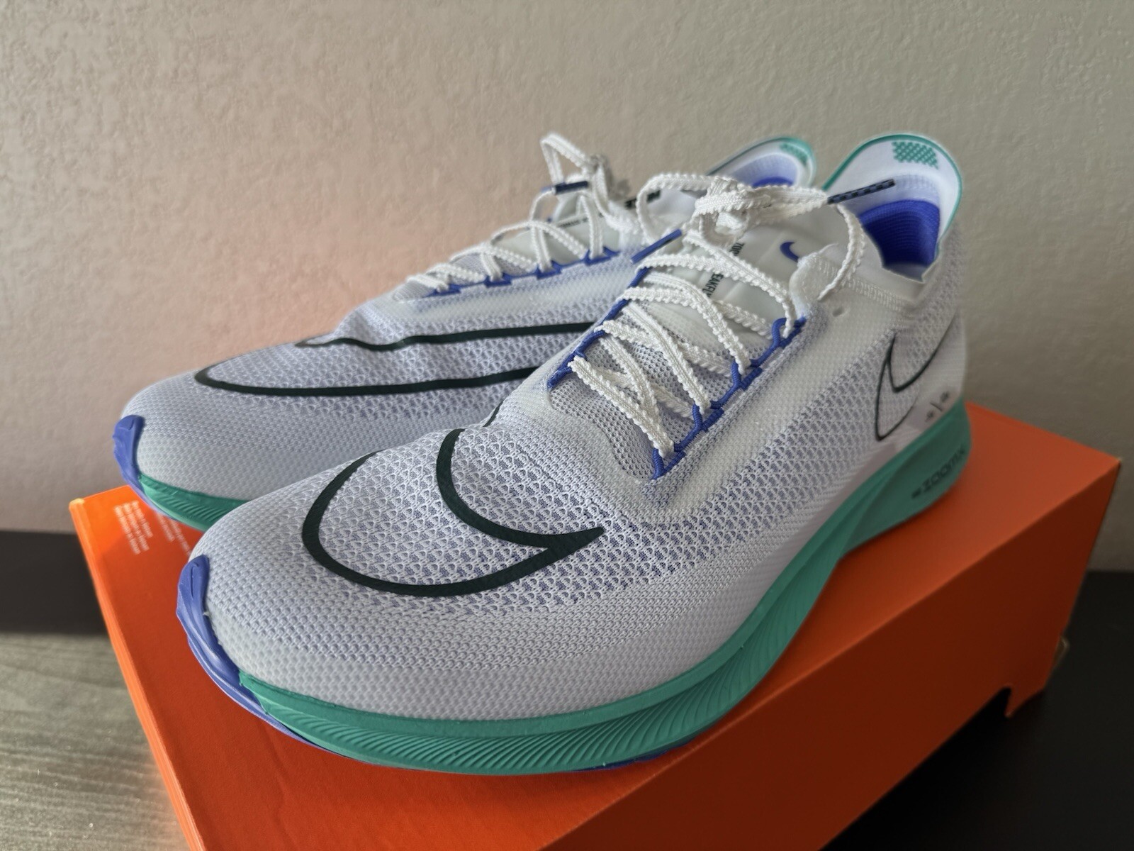 Nike ZoomX Streakfly ‘White Deep Jungle’ DJ6566-103 Men’s 13 No-Lid