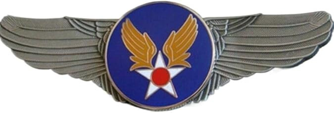 SOUVENIR WW2 USAAF US ARMY AIR FORCE HEADQUARTERS PILOT WING BADGE INSIGNIA PIN