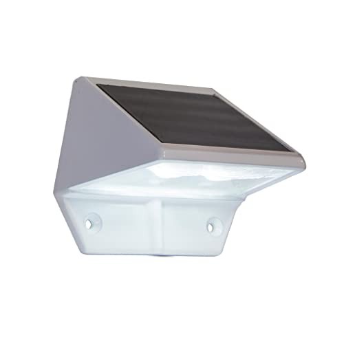 Solar Deck & Wall Lights, Model SL179, White - High Performance, 3.5 x 2.5 x 3