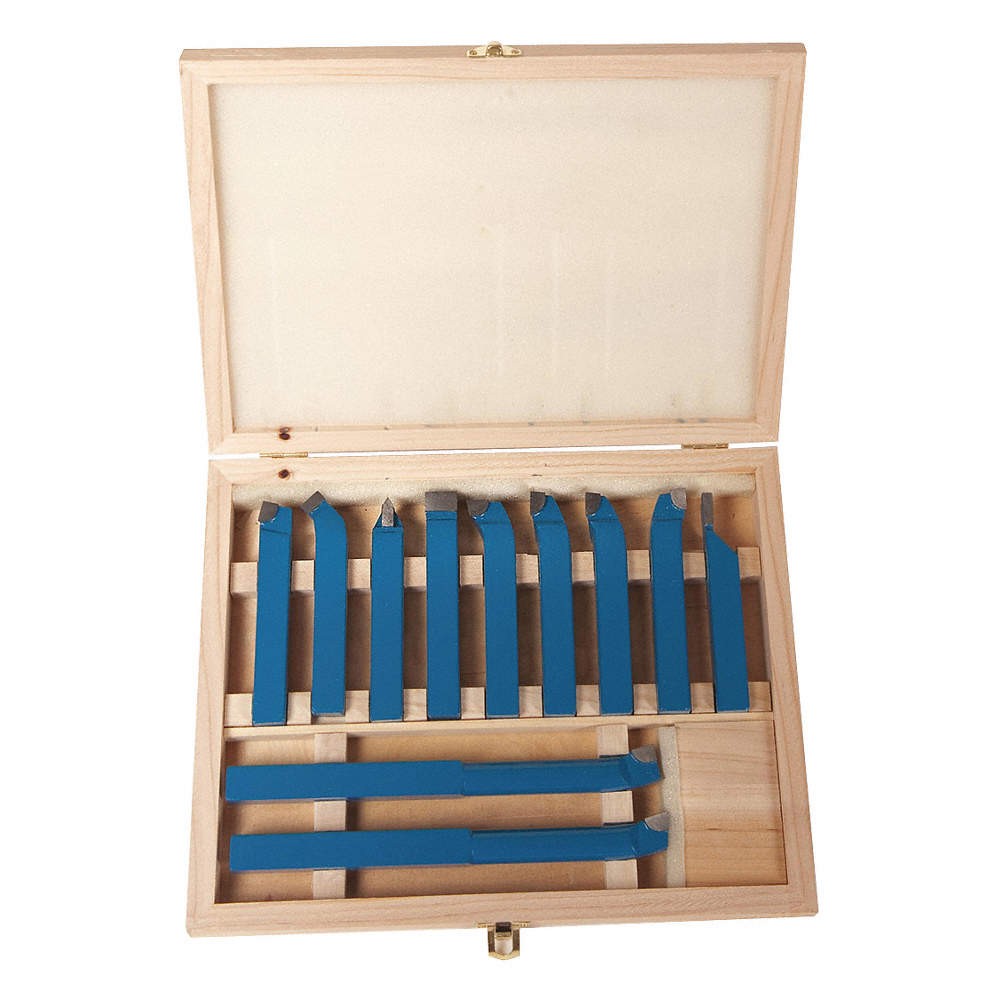 ADVANTAGE PLUS 16N207 Lathe Tool Bit Set,11pc,Carbide 16N207