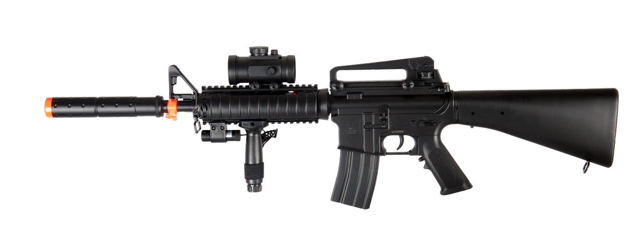 AEG Electric Airsoft Rifle Gun Electiric Semi / Auto Gun Laser Battery Scope BB'