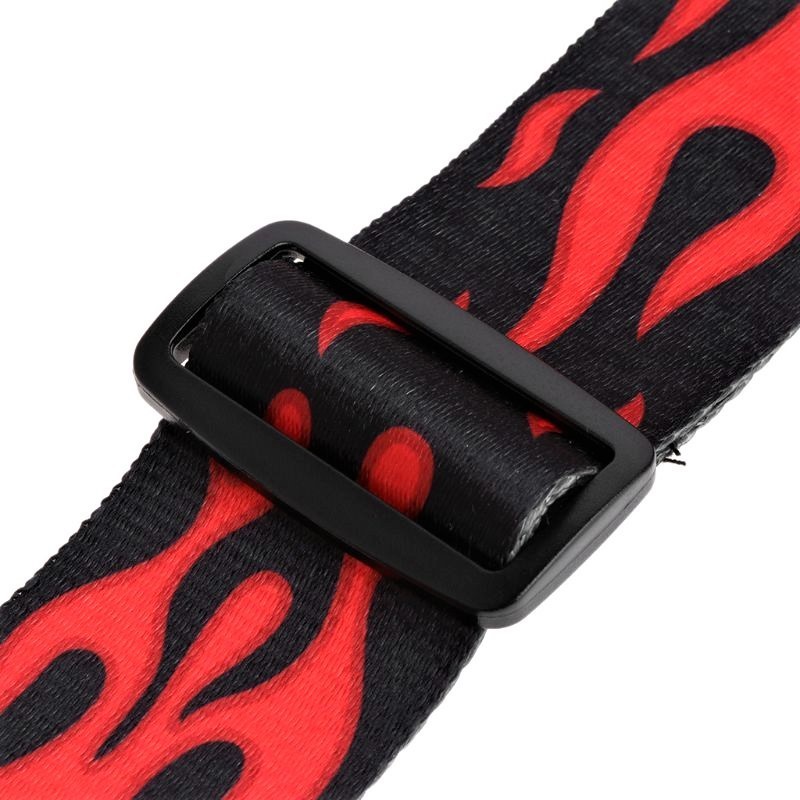 ELECTRIC ACOUSTIC GUITAR STRAP BELT + GUITAR PICKS & RUBBER STRAP LOCKS