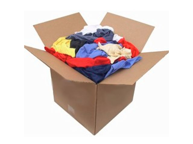 Color Fleece Rags 25 LBS Box