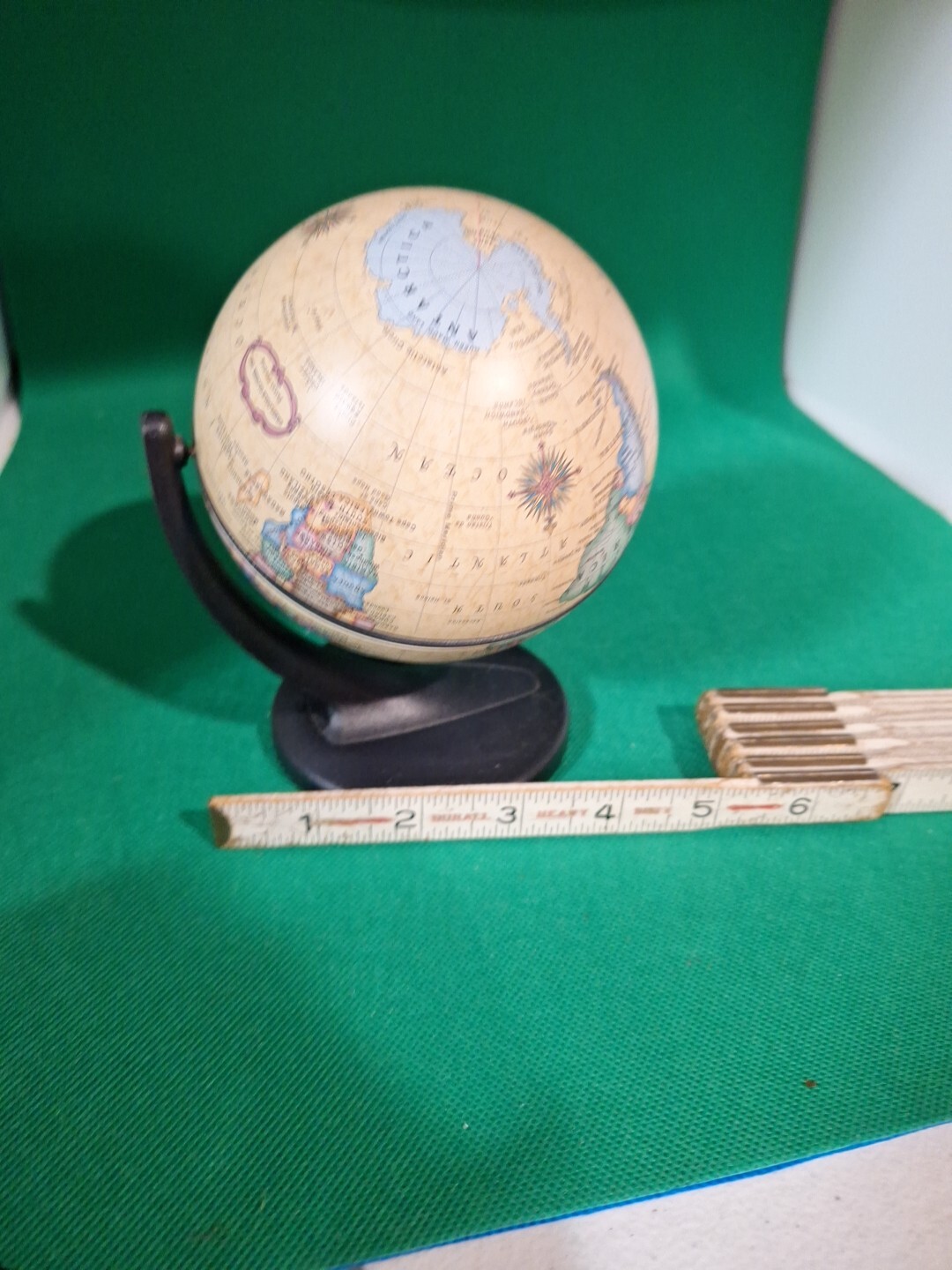 Replogle Mini Desk Globe 2001. Moves In 2 Directions.
