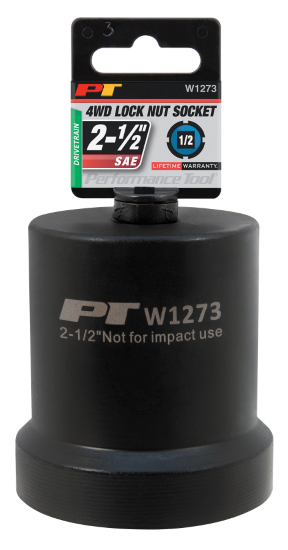 Performance Tool W1273 2-1/2-Inch 4 Wheel Drive Lock Nut Socket - 2-1/2" - 4 ...