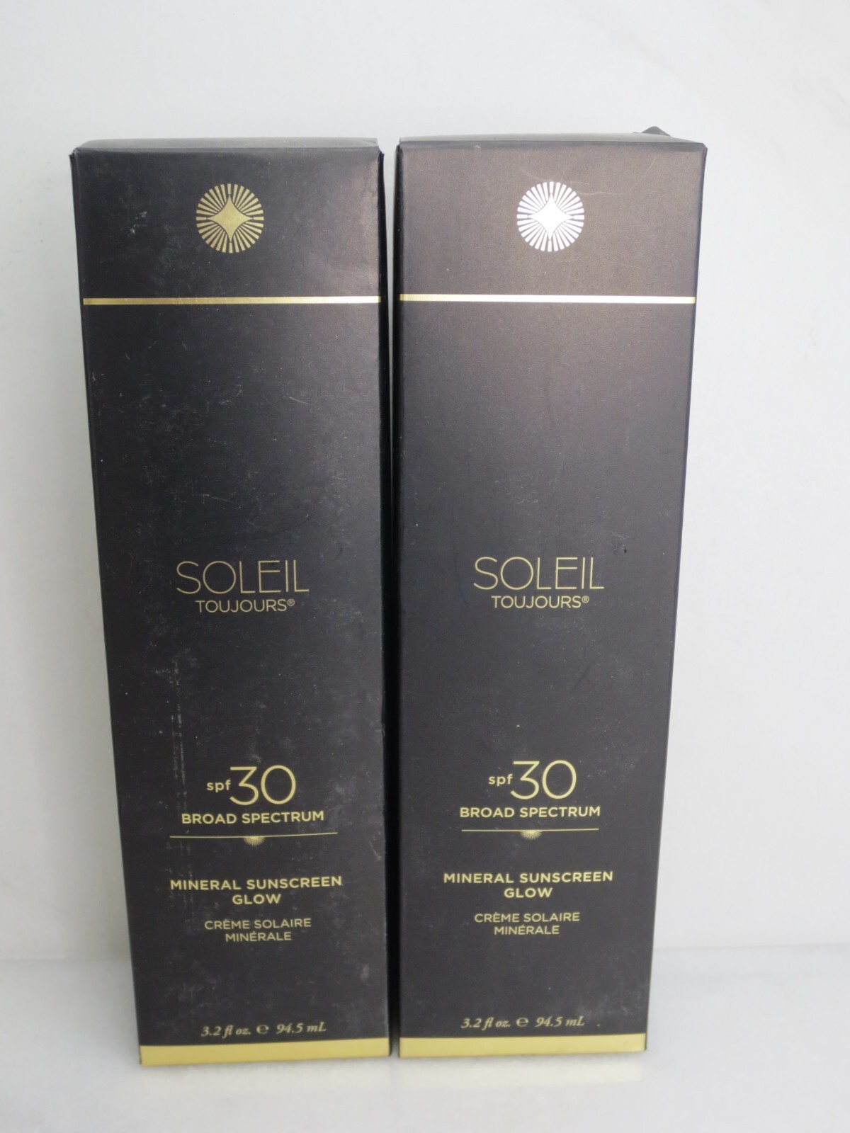 SOLEIL TOUJOURS SPF 30 MINERAL SUNSCREEN GLOW 3.2 OZ BOXED LOT OF 2