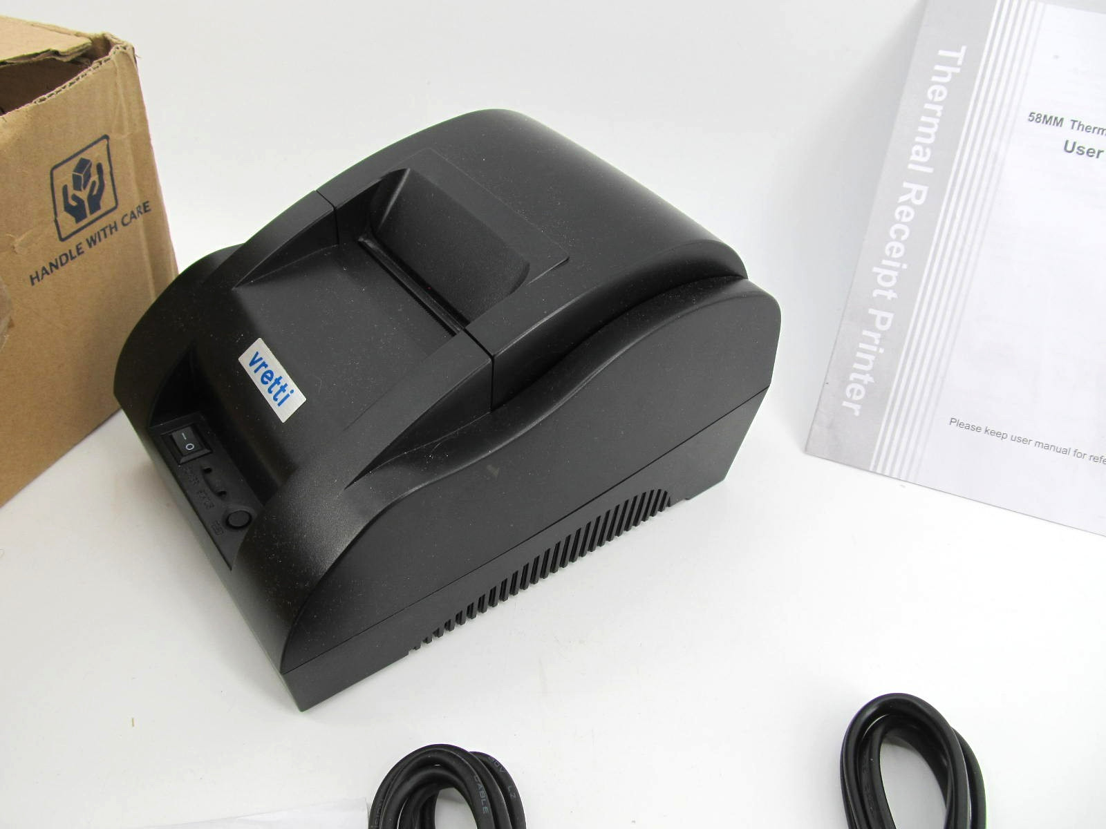 Vretti Thermal Receipt Printer 58mm POS Label Printer USB Interface Connect